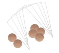 Didiseaon Wooden Croquet Set for Family Lawn Parties Beech Wood Balls with Iron Wire Wickets Outdoor Garden Courtyard Game for Adults Promotes Coordination and Social Skills