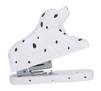 Didiseaon Wooden Dalmatian Dog Stapler Compact Portable Animal Stationery Tool for School Office Desk Decor Functional Binding with Creative Handmade Design