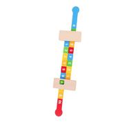 Didiseaon Wooden Digital Math Ruler for Early Educational Arithmetic Learning Aid with Clear Numbers Smooth Sliding Design Safe Non Toxic Material for Hand Eye Coordination and Counting