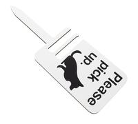 Didiseaon Wooden Dog Poop Sign with Jesus Pattern Garden Pet Waste Reminder Stake for Decoration Easy Installation Indoor Outdoor Polite No Pooping Lawn Plaque for Clean Environment