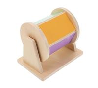 Didiseaon Wooden Drum for Early Learning with Color Sound Recognition Montessori Sensory Plaything for Cognitive Development Portable Fine Motor Skills Educational for Boys