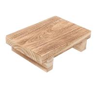 Didiseaon Wooden Footstool for Bedroom and Bathroom with Feet Support, Easy to Carry Step Stool Suitable and Adults, Sturdy Wood Material Bench for Home Use