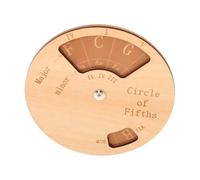 Didiseaon Wooden Guitar Chord Chart Scale and Chord Trainer Tool Circle of Fifths Wheel for Beginner Guitar Learning Accessory Music Education Aid