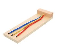 Didiseaon Wooden Hair Braiding for Educational Braiding Plaything with Rounded Edges Safe Water Based Paint Develops Fine Motor Skills and Hand Eye Coordination for Aged