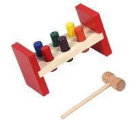 Didiseaon Wooden Hammering Pounding for Early Education Color Recognition Montessori Preschool Puzzle Bench for Cognitive Development and Sensory Play
