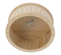Didiseaon Wooden Hamster Exercise Wheel 8.7 Inch Noise-reducing Bearing for Small Pet Cage Accessories Including Guinea Pigs and Hamsters Random Style