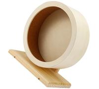 Didiseaon Wooden Hamster Wheel for Small Pets Mute Running Wheel with Synthetic Material and Burr-free Design, for Healthy Exercise of Little Mice and Chinchillas in Comfortable Home
