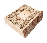 Didiseaon Wooden Insect House Durable Bee Habitat for Ladybugs Decor for Wildlife Gardens Natural Wooden Design to Enhance Ecological Balance