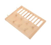 Didiseaon Wooden Ladder Toy for Hamster and Gerbil Cage, Versatile Climbing Toy to Enhance Pet's Well-being, Khaki Wooden Ladder for Pet Climbing and Training