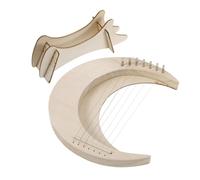 Didiseaon Wooden Lyre Harp Handheld Harp for Beginners Small Portable String Instrument for Music Learning