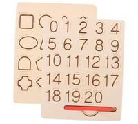 Didiseaon Wooden Montessori Tracing Board for Alphabet Exercise Dual Sided Letter and Practice Writing Tool Early Learning Educational Activity for Preschoolers