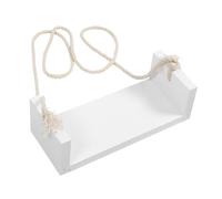 Didiseaon Wooden Newborn Swing Photo Prop with Rope Photography Accessory for Milestone Portraits Cozy Decorative Swing for First Birthday and Hundred Days Celebration