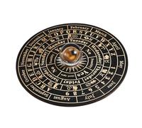 Didiseaon Wooden Pendulum Board for Divination Large Dowsing Chart with Polished Finish Spiritual Tool and Home Decor Gift for Meditation and Witchcraft