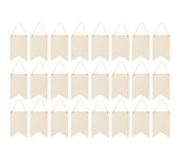 Didiseaon Wooden Slices Hanging Tags Creative Pendants for Friends Beige Blank Design Unique Shape Can Be Written on Painted on Holidays Party Decoration Home