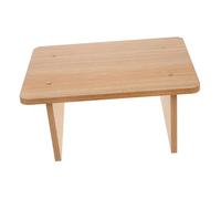 Didiseaon Wooden Small Footstool Under Desk Footrest Rustic Oak Colour Slanted Stepstool for Squatting Toilet and Boys and Girls, Anti-Slip Mini Stool for Office and Home Use