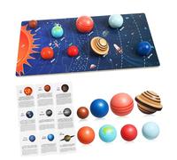 Didiseaon Wooden Solar System Puzzle for Educational Space Planet Board with Smooth Surface Easy to Assemble and Store Safe Preschool Learning Activity for Boys