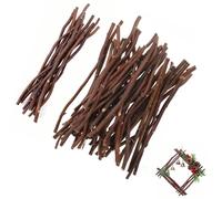Didiseaon Wooden Sticks for Craft: 50pcs Wood Log Sticks for Crafting 20cm Wooden Twigs DIY Branches for Photo Props Garden Canes and Home Decoration