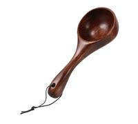 Didiseaon Wooden Water Ladle Medium Bathing Scoop for Showers and Saunas Water Pouring Spoon Natural Handle Versatile Dipper for Home Use