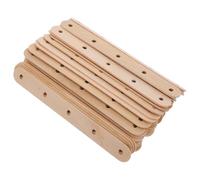 Didiseaon Wooden Wick Holders Easy to Operate Reusable 50pcs for Candle Making Accessory Candle Wick Centering Tool with Five Holes Scented Holder