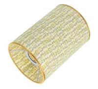Didiseaon Woven Fabric Lamp Shade Drum Style with Sturdy Iron Frame Colorful Barrel Lampshade Replacement for Table and Floor Lamps Rustic Weaving Design for Bedroom Living Decor
