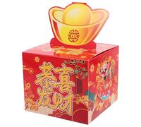 Didiseaon Year God of Wealth Box Year Cash Pull out Box Money Present Pull Case for Chinese Table Decorations