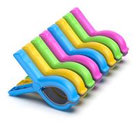DIDISHU 8 Pack Extra Large Beach Towel Clips, 5.1 Inch Towel Clips for Beach Chair Pool Chair on Cruise, Beach Chair Clips to Keep Your Towel from Blowing Away
