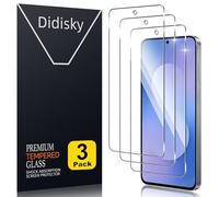 Didisky Pack of 3 screen protectors compatible with Samsung Galaxy S25 FE, 9H high definition screen protector, anti-scratch, easy to use