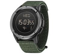 DIDITIME Tactical Watches for Men, Military Watches for Men, Waterproof 164FT, Fitness Watch, Mens Digital Watches with Compass, Metronome, Pedometer, Lightweight Breathable Nylon Watch, ALPS-GREEN