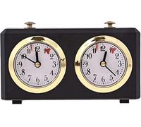 Didmortool Chess Clock, Wind Up Professional Timer, No Batteries Required, Black, Chess Clock, Board Games