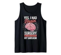 Didn't Improve My Sarcasm Brain Tumor Cancer Brain Surgery Tank Top