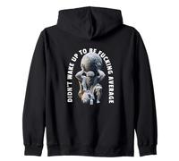 Didn't Wake Up to Be Fcking Average Gym Rats Motivation Zip Hoodie