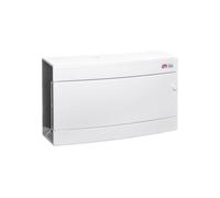 DIDO 001101071 1x18 Surface-Mount Modular Enclosure, White Door