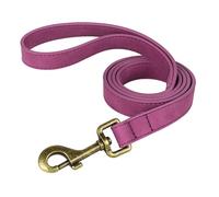Didog PU Leather Dog Leash, Colorful Dog Leash 4ft, Strong and Durable Faux Leather Lead, Walking and Training Lead for Small Medium Dogs,Purple