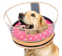 Didopet Sponge Dog Cone After Surgery, No Inflation Required Dog Donut Collar to Stop Licking, Inflatable Cone Alternatives for Large Pets, Soft Recovery Collar with Protective Shield (Donut, XL)