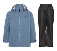Didriksons Pilvi/Dusk rain suit, junior, blue/black