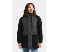 Didriksons Women's Hazel Hybrid Teddy Fleece Jacket in Black | Size: 16 Didriksons Black 16