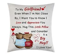 Didsbfsd Pillow Covers Full of Love Gifts for Girlfriend Pillow Cover Birthday Gifts Decorative Cushion Cover Gift Best Gift for Your Girlfriend from Boyfriend