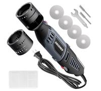 DIDUEMEN Dual-Head Tungsten Sharpener Grinder - 8 Angles & 6 Sizes for TIG Welding, Plug & Play Precision-Aligned Heads with Flat Grinding Block & Cut-Off Slot, 4 Diamond Wheels & 2 CNC Mandrels