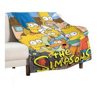 DIDUOMAN American The Simpsons TV Series Poster Anime Fleece Throw Blanket Fall Decor Home Room Blankets Flannel for Bed Couch Sofa Camping Soft 40"x50"