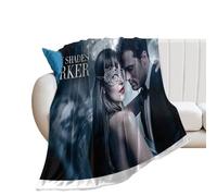 DIDUOMAN Fifty Shades Darker Movie Poster Jamie Dornan Fleece Throw Blanket Fall Decor Home Room Blankets Flannel for Bed Couch Sofa Camping Soft 30"x40"