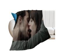 DIDUOMAN Fifty Shades of Grey Sexy Movie Poster Jamie Dornan Fleece Blanket All Season Use Cozy Plush Lightweight Flannel Throw Blankets for Couch Sofa Bed 30"x40"