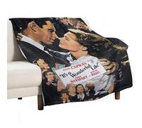DIDUOMAN It's A Wonderful Life Movie Poster Movie Throw Blankets Super Soft And Warm Flannel Fleece Blanket All Season Use for Bed Sofa Couch 50"x60"