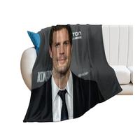 DIDUOMAN Jamie Dornan Ireland Poster Actor Fleece Blanket All Season Use Cozy Plush Lightweight Flannel Throw Blankets for Couch Sofa Bed 30"x40"