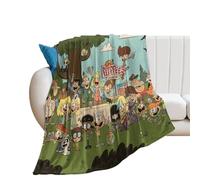 DIDUOMAN The Loud House Hot Anime Poster Fleece Blanket All Season Use Cozy Plush Lightweight Flannel Throw Blankets for Couch Sofa Bed 50"x60"