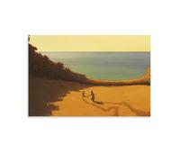 DIDUOMAN The Red Turtle Anime Print Studio Ghibli Canvas Wall Art Prints Poster Photo Picture Painting Posters Room Decor 16x24inch(40x60cm)