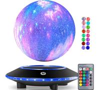 DIDWI Floating Moon Lamp 16 Colors Remote Control Night Light Brightness Adjustable for Home Office Decor Desk Cool Tech Gadgets,Bedroom Unique Lamps for Friends