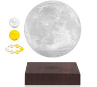 DIDWI Floating Moon Lamp, Spinning 3D Moon LED Light Magnetic Levitating Moon Lamps Globe with 3 Colors Modes Night Lights Unique Gifts for Thanksgiving Christmas, Room Office Decor