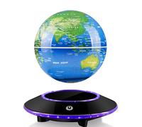 DIDWI Levitating Globe with Multi-Color Changing LED Light, Magnetic Floating World Map Globes 360 Degree Rotating Display Mood Lamp Night Lights for Room Office Desk Decoration Holiday Gifts