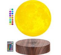 DIDWI Magnetic Levitating Moon Lamp, 3D Printing Moon Light, 16 Colors LED, Modern Room Decor, Kids Gift