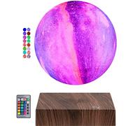 DIDWI Magnetic Levitating Moon Light Lamp, Floating and Spinning 3D Printing Galaxy Moon Lamp, with Remote & Touch Control 16 Colors LED Moon Night Lights for Home Decor, Unique Holiday Gifts